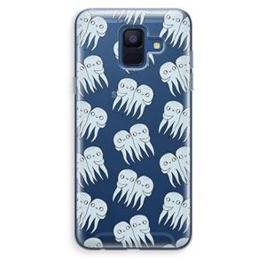 CaseCompany Octopussen: Samsung Galaxy A6 (2018) Transparant Hoesje