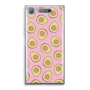 CaseCompany Dancing avocados: Sony Xperia XZ1 Transparant Hoesje