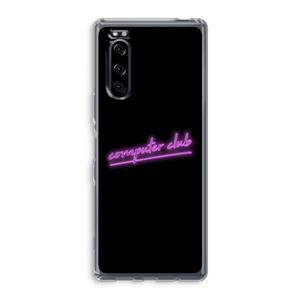 CaseCompany Vice Black: Sony Xperia 5 Transparant Hoesje