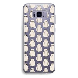 CaseCompany Uilen: Samsung Galaxy S8 Plus Transparant Hoesje