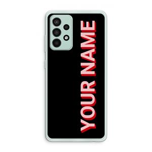 CaseCompany Namecase: Samsung Galaxy A52s 5G Transparant Hoesje