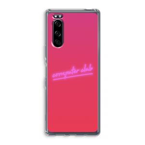 CaseCompany Vice Glow: Sony Xperia 5 Transparant Hoesje