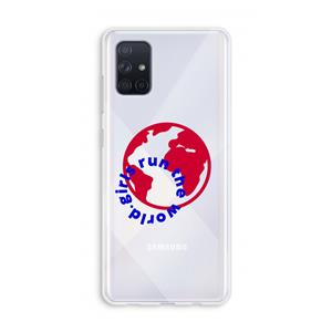 CaseCompany Run The World: Galaxy A71 Transparant Hoesje