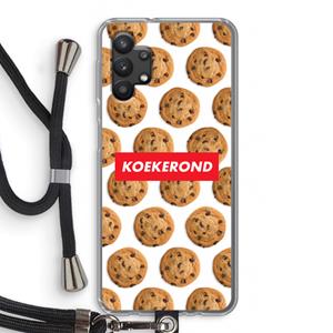 CaseCompany Koekerond: Samsung Galaxy A32 5G Transparant Hoesje met koord