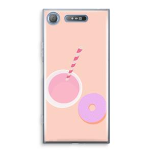 CaseCompany Donut: Sony Xperia XZ1 Transparant Hoesje