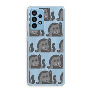 CaseCompany Cats: Samsung Galaxy A52 Transparant Hoesje