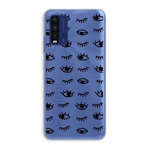 CaseCompany Eye pattern #2: Xiaomi Redmi 9T Transparant Hoesje