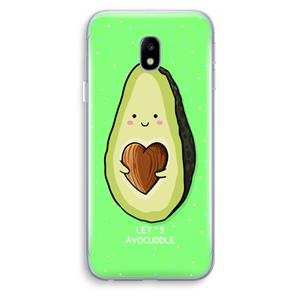 CaseCompany Avocuddle: Samsung Galaxy J3 (2017) Transparant Hoesje