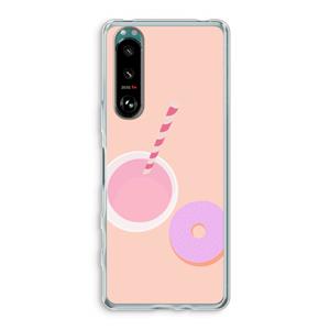 CaseCompany Donut: Sony Xperia 5 III Transparant Hoesje