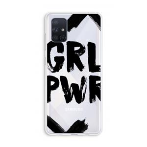 CaseCompany Girl Power #2: Galaxy A71 Transparant Hoesje