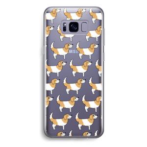 CaseCompany Doggy: Samsung Galaxy S8 Plus Transparant Hoesje