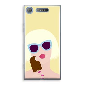CaseCompany Ice cream: Sony Xperia XZ1 Transparant Hoesje