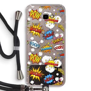 CaseCompany Pow Smack: Samsung Galaxy J4 Plus Transparant Hoesje met koord