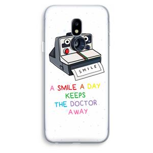 CaseCompany Smile: Samsung Galaxy J3 (2017) Transparant Hoesje