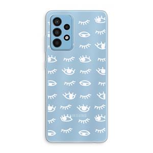 CaseCompany Eye pattern #3: Samsung Galaxy A52 Transparant Hoesje