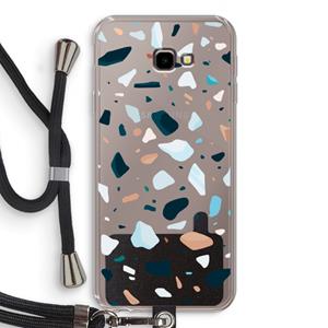 CaseCompany Terrazzo N°13: Samsung Galaxy J4 Plus Transparant Hoesje met koord