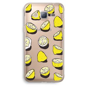 CaseCompany When Life Gives You Lemons...: Samsung Galaxy J3 (2016) Transparant Hoesje