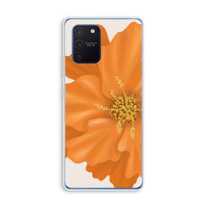 CaseCompany Orange Ellila flower: Samsung Galaxy Note 10 Lite Transparant Hoesje