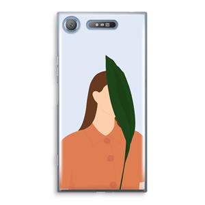CaseCompany Leaf: Sony Xperia XZ1 Transparant Hoesje