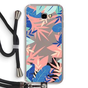 CaseCompany Tropisch: Samsung Galaxy J4 Plus Transparant Hoesje met koord