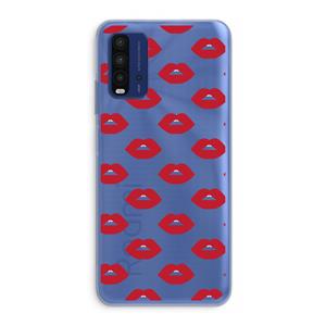 CaseCompany Lips: Xiaomi Redmi 9T Transparant Hoesje