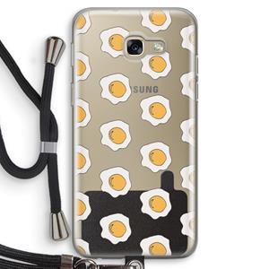 CaseCompany Bacon to my eggs #1: Samsung Galaxy A5 (2017) Transparant Hoesje met koord