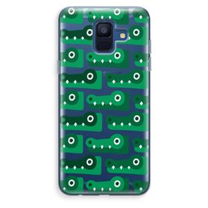 CaseCompany Crocs: Samsung Galaxy A6 (2018) Transparant Hoesje