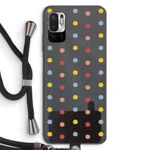 CaseCompany Bollen: Xiaomi Redmi Note 10 5G Transparant Hoesje met koord