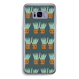 CaseCompany Sansevieria: Samsung Galaxy S8 Plus Transparant Hoesje