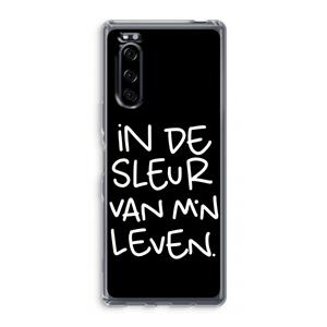 CaseCompany De Sleur: Sony Xperia 5 Transparant Hoesje