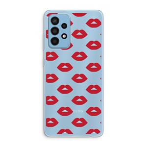 CaseCompany Lips: Samsung Galaxy A52 Transparant Hoesje