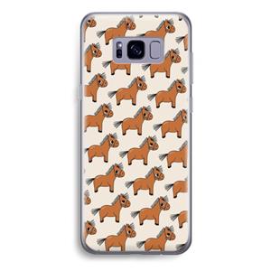 CaseCompany Pony: Samsung Galaxy S8 Plus Transparant Hoesje