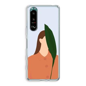 CaseCompany Leaf: Sony Xperia 5 III Transparant Hoesje