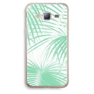 CaseCompany Palmbladeren: Samsung Galaxy J3 (2016) Transparant Hoesje