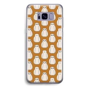 CaseCompany Uilen: Samsung Galaxy S8 Plus Transparant Hoesje