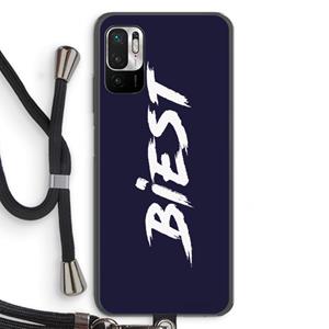 CaseCompany Biest: Xiaomi Redmi Note 10 5G Transparant Hoesje met koord