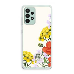 CaseCompany Wilde bloemen: Samsung Galaxy A52s 5G Transparant Hoesje
