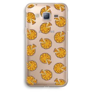 CaseCompany You Had Me At Pizza: Samsung Galaxy J3 (2016) Transparant Hoesje