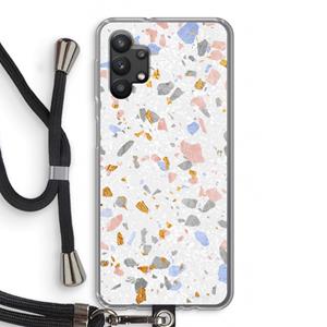 CaseCompany Terrazzo N°8: Samsung Galaxy A32 5G Transparant Hoesje met koord