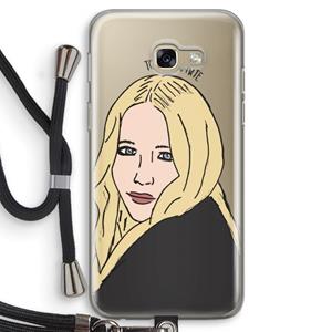 CaseCompany Mary Kate: Samsung Galaxy A5 (2017) Transparant Hoesje met koord