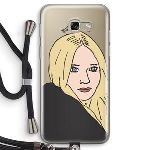 CaseCompany Ashley: Samsung Galaxy A5 (2017) Transparant Hoesje met koord