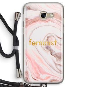 CaseCompany Feminist: Samsung Galaxy A5 (2017) Transparant Hoesje met koord