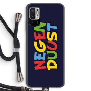 CaseCompany 90's One: Xiaomi Redmi Note 10 5G Transparant Hoesje met koord