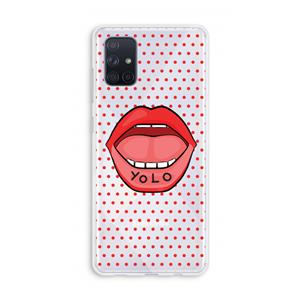 CaseCompany Yolo Denise: Galaxy A71 Transparant Hoesje