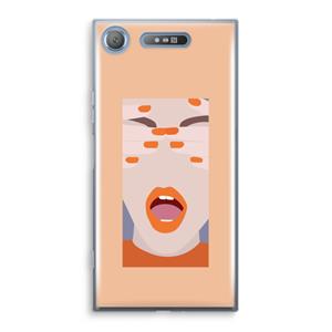 CaseCompany Surprise: Sony Xperia XZ1 Transparant Hoesje