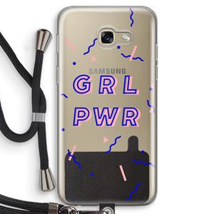 CaseCompany GRL PWR: Samsung Galaxy A5 (2017) Transparant Hoesje met koord