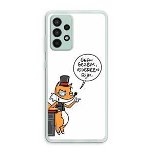CaseCompany Geen Gezeik: Samsung Galaxy A52s 5G Transparant Hoesje