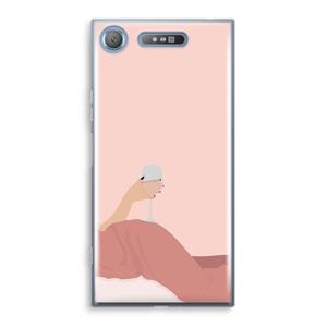 CaseCompany Wine: Sony Xperia XZ1 Transparant Hoesje