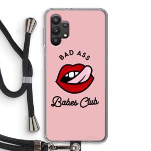 CaseCompany Badass Babes Club: Samsung Galaxy A32 5G Transparant Hoesje met koord