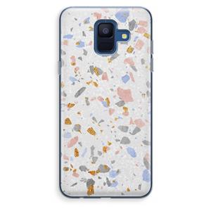 CaseCompany Terrazzo N°8: Samsung Galaxy A6 (2018) Transparant Hoesje